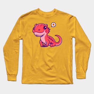 Cute Bearded Dragon Cartoon Long Sleeve T-Shirt